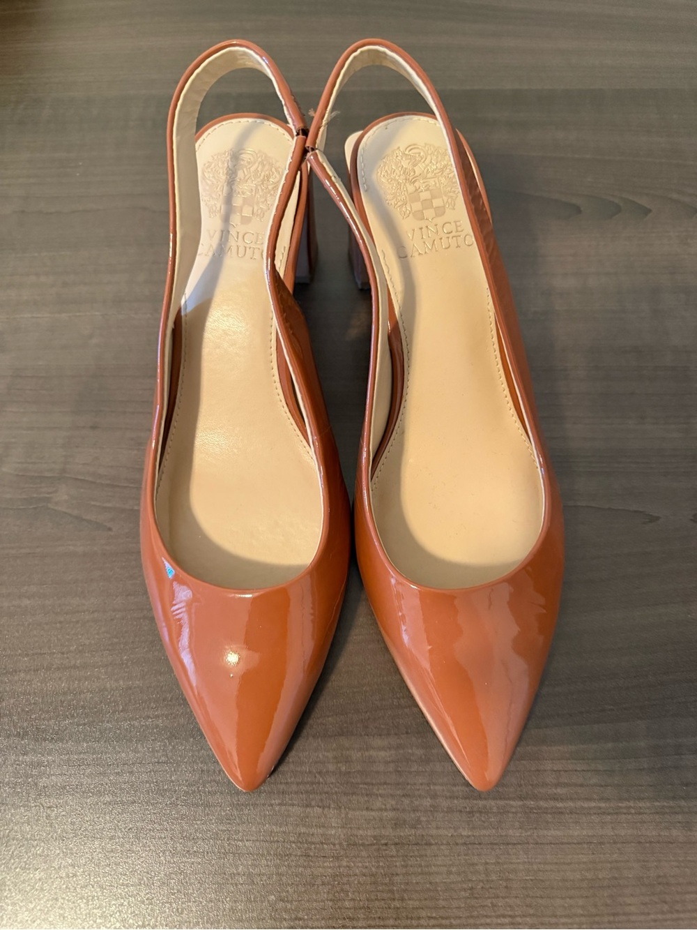 Vince Camuto Women's Pointed Slingback Pumps - Burnt Orange